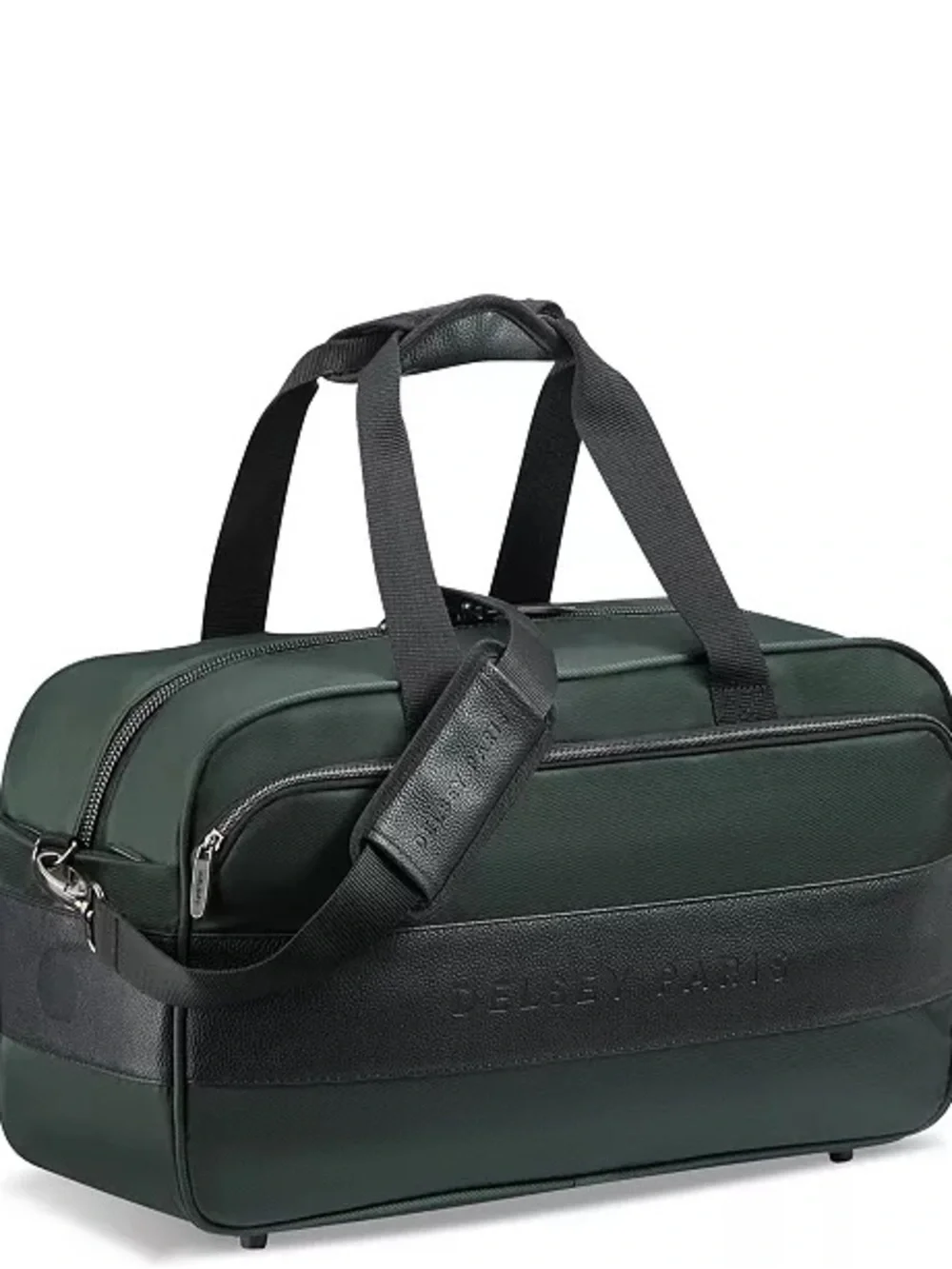 Delsey Paris Men's Dark Green Laptop Weekender Bag duffel bag, luggage